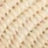 Close-up view of a beige linen fabric texture, showing interlaced fibers in a diagonal pattern.