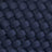Close-up of a dark blue textured basket weave pattern, showing interlaced horizontal and vertical strips.
