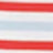 Blurry image featuring horizontal stripes in red, white, and light blue, creating a soft and abstract pattern.