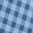 Close-up of a blue and white checkered textile pattern.