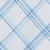 A pattern of intersecting light blue and dark blue plaid lines creates a stylish grid design with a modern touch.
