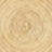 Close-up of a woven straw or wicker texture, featuring concentric circular patterns in a light beige color and natural fiber details.