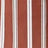 Close-up of a fabric featuring vertical white and off-white stripes on a reddish-brown surface.