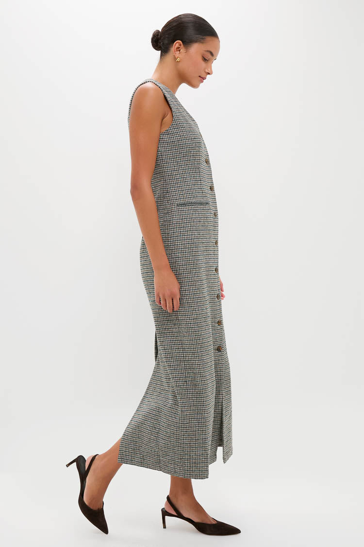Gun Club Check Form Maxi Dress