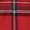 Close-up of red plaid fabric featuring intersecting lines of black and white, forming a stylish tartan pattern.