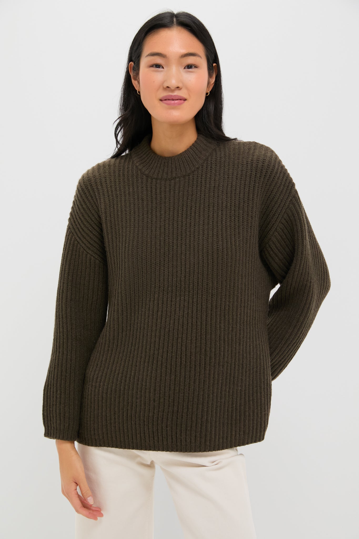Olive Green Crewneck Jack Sweater