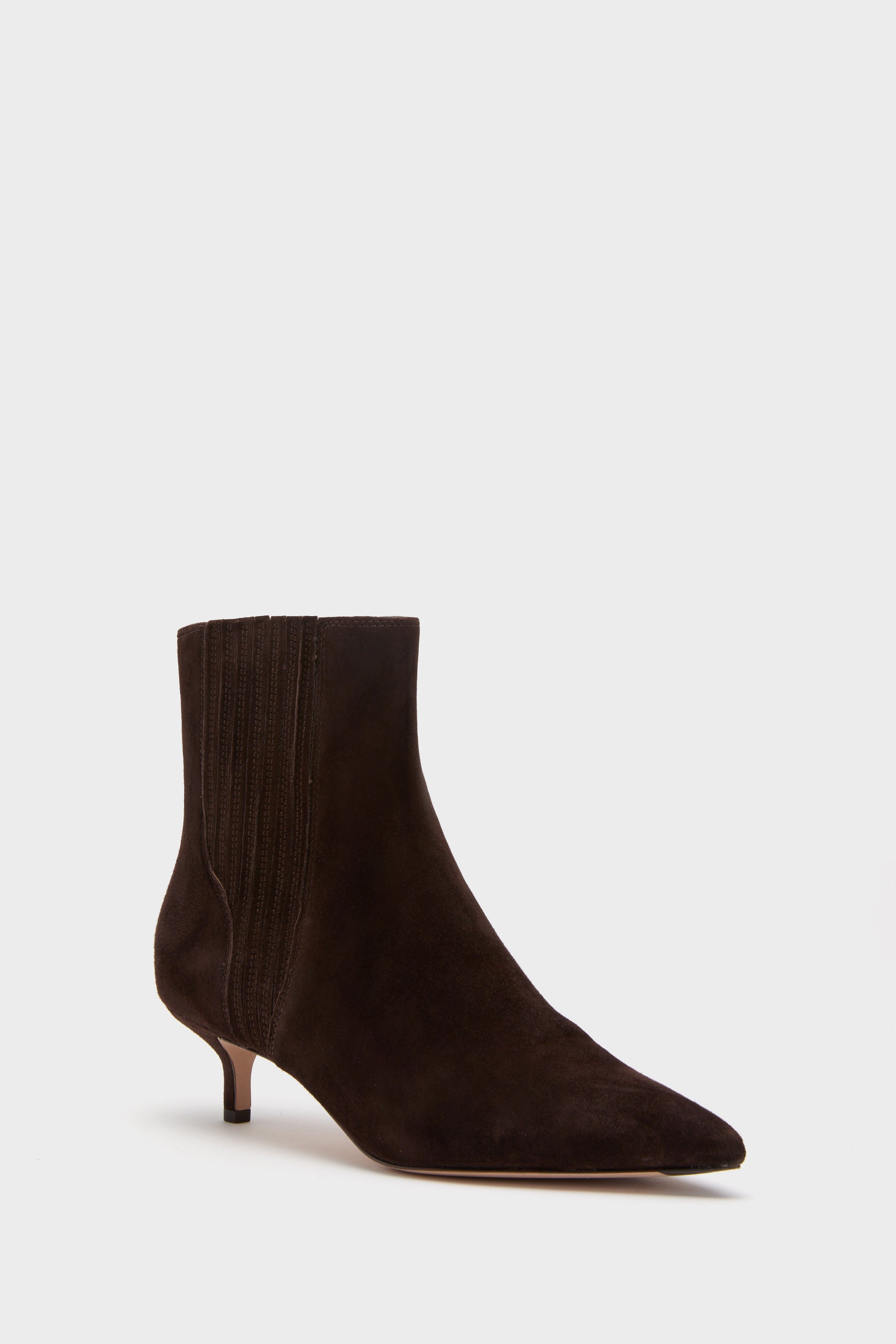 Espresso Lisa 45 Suede Boots | Veronica Beard