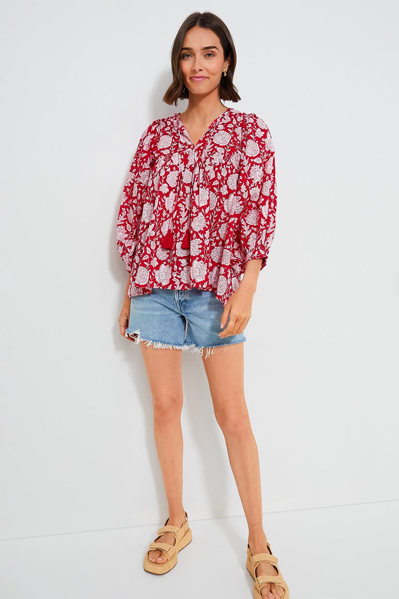 Red Zinnia Charlie Top