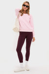 Pink Puff Sleeve Quilted Stretch Campbell Pullover