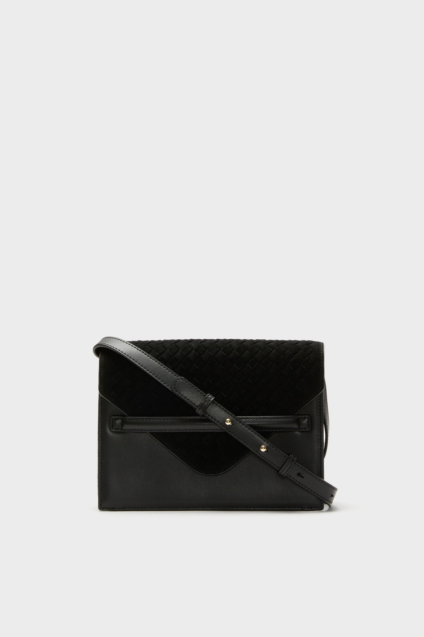 Black Leather Stevie Crossbody