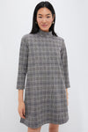 Brown Plaid Mod Ellie Dress
