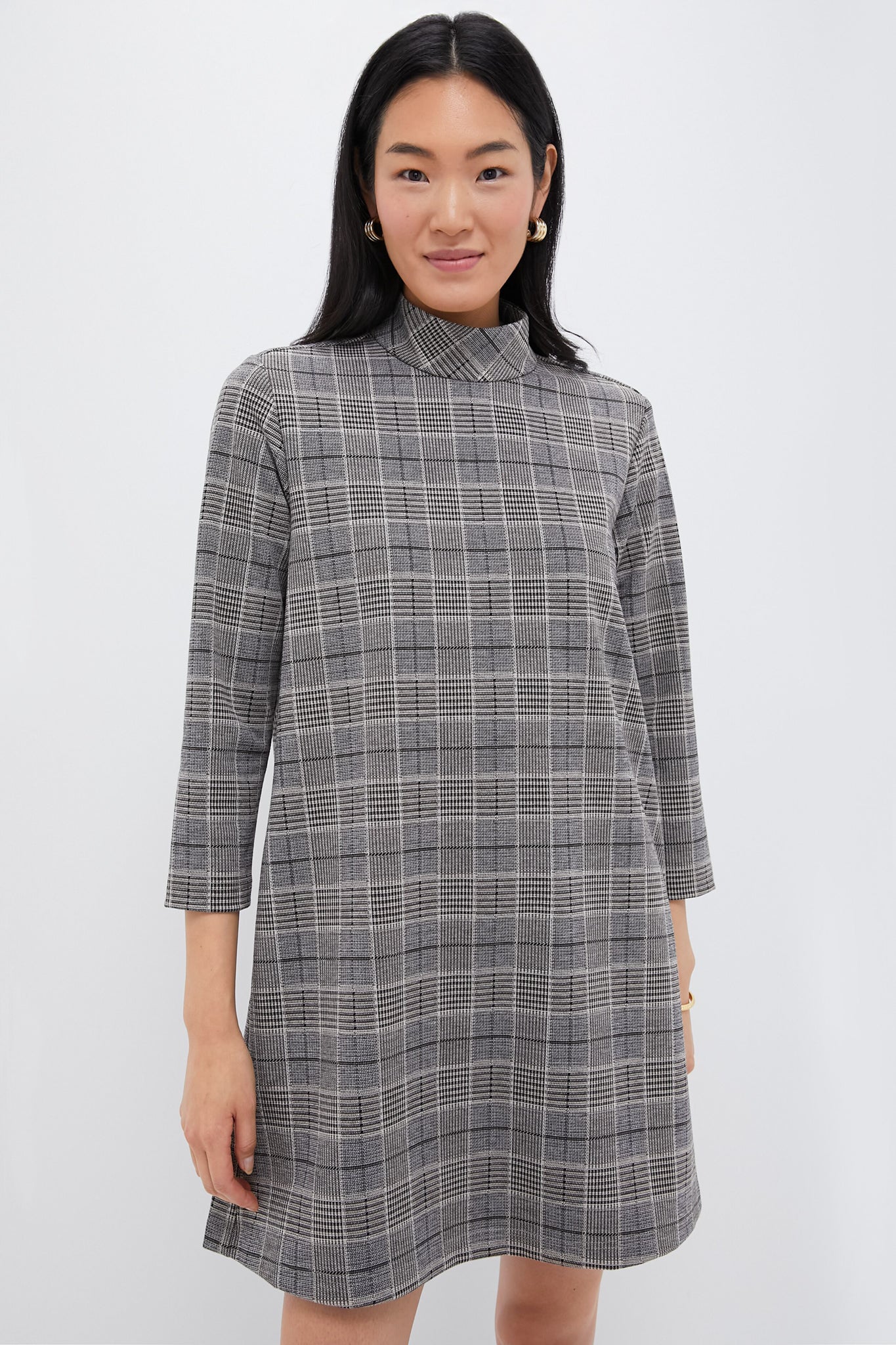 Brown Plaid Mod Ellie Dress