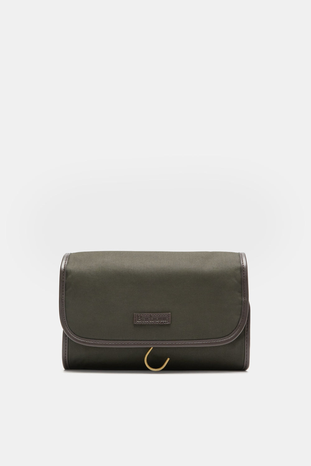 Olive Wax Hanging Washbag