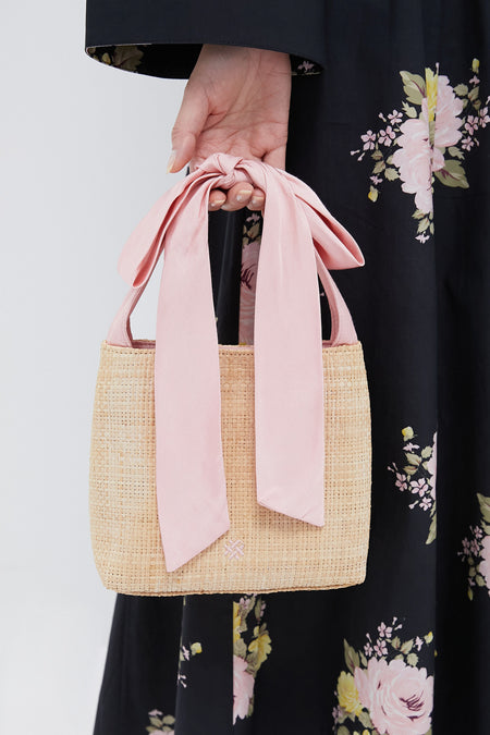 Pink Sand Mixed Media Mini Bow