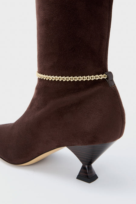 Dark Brown Nausica Stretch Boots