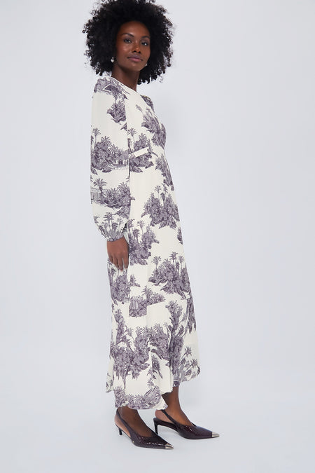 Toile Hibiscus Hill Dress