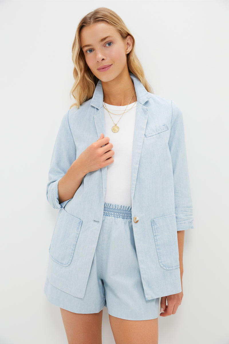 Light Wash Denim Chandra Blazer