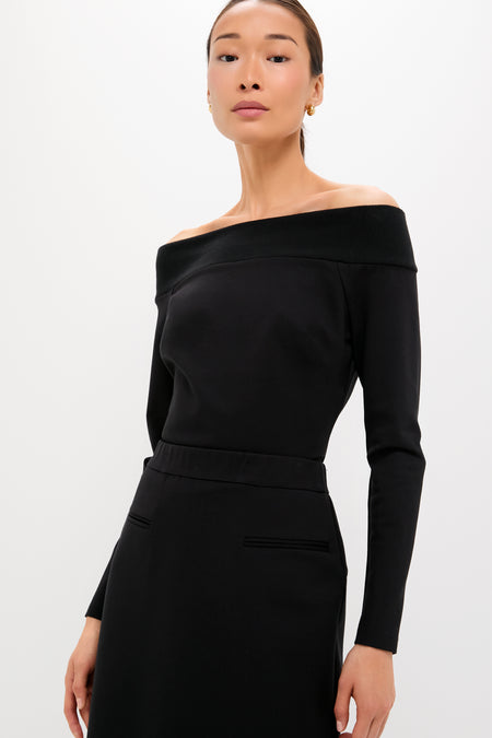 Black Off the Shoulder Mara Top
