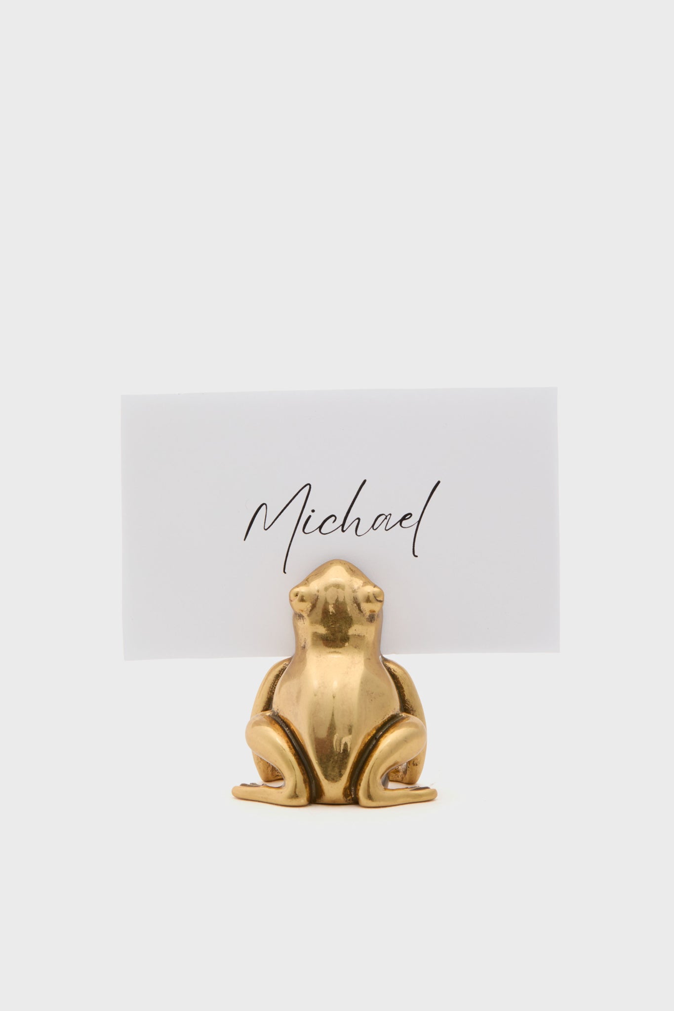 Gold Frog Place Card Holders Set of 4