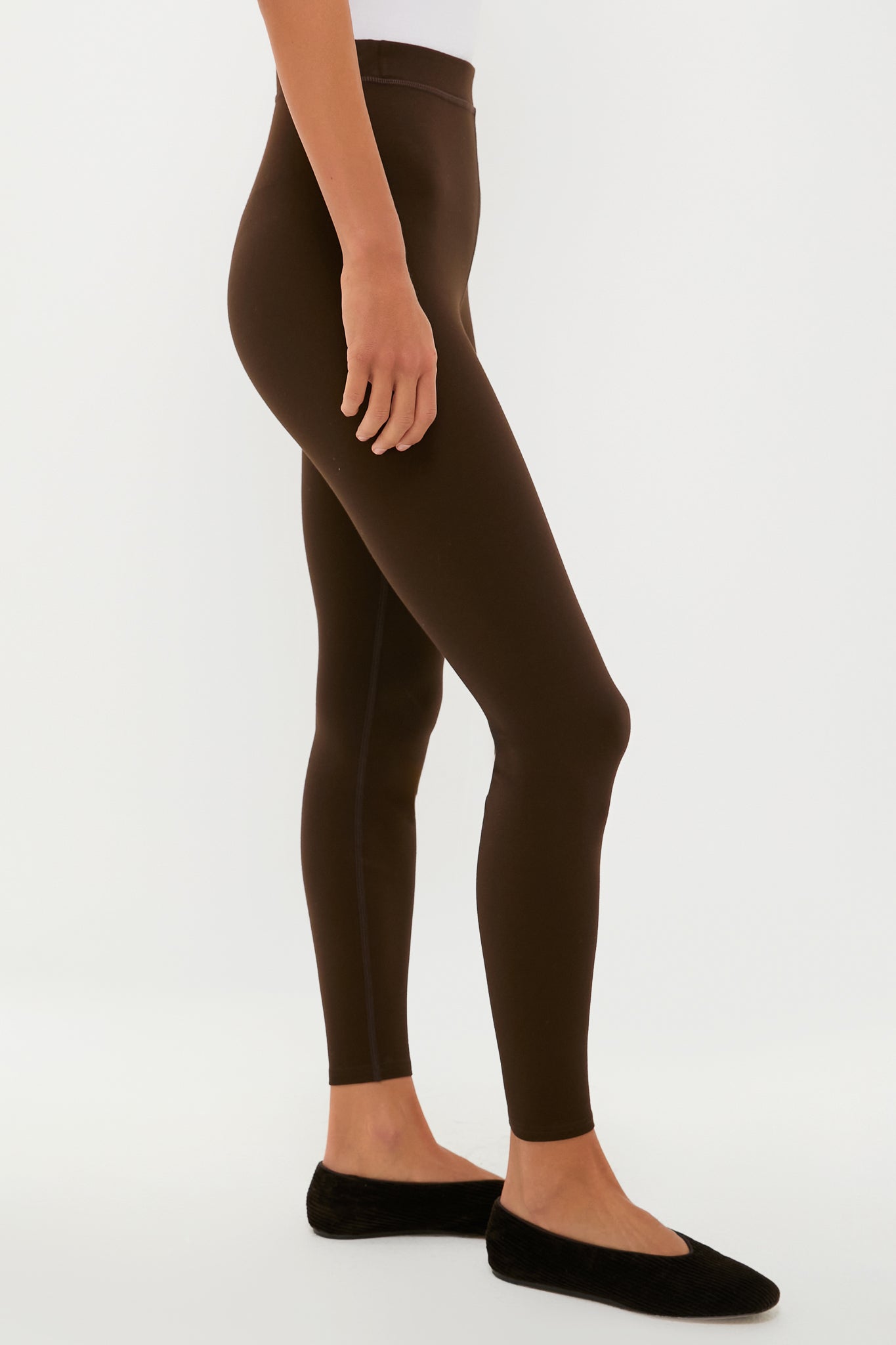 Chocolate Brown High Rise Compression September Leggings