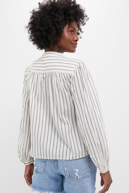 Natural and Blue Ali Top