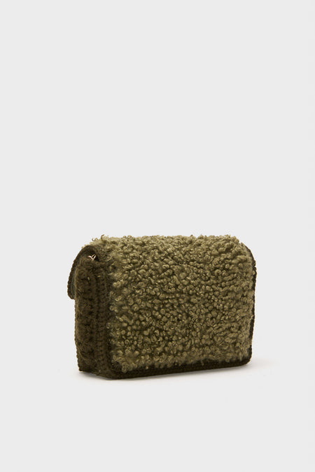 Green Sherpa Crossbody