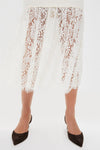 Cream Knit Kori Lace Midi Skirt