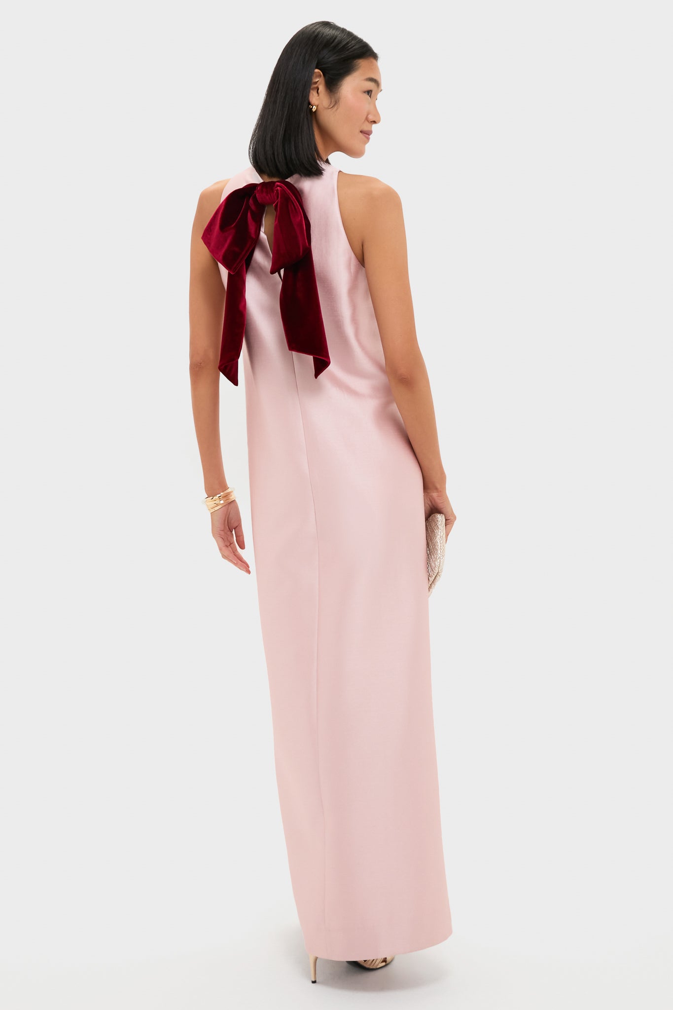 Light Pink Dupioni Portia Gown Light Pink Dupioni Portia Gown