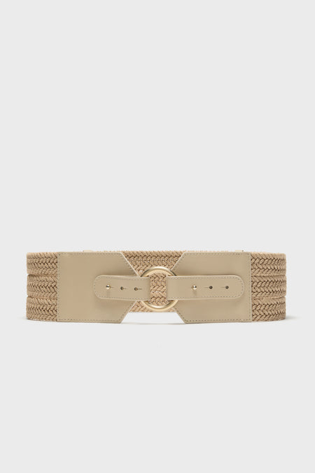 Champagne and Gold Odin Linen Belt