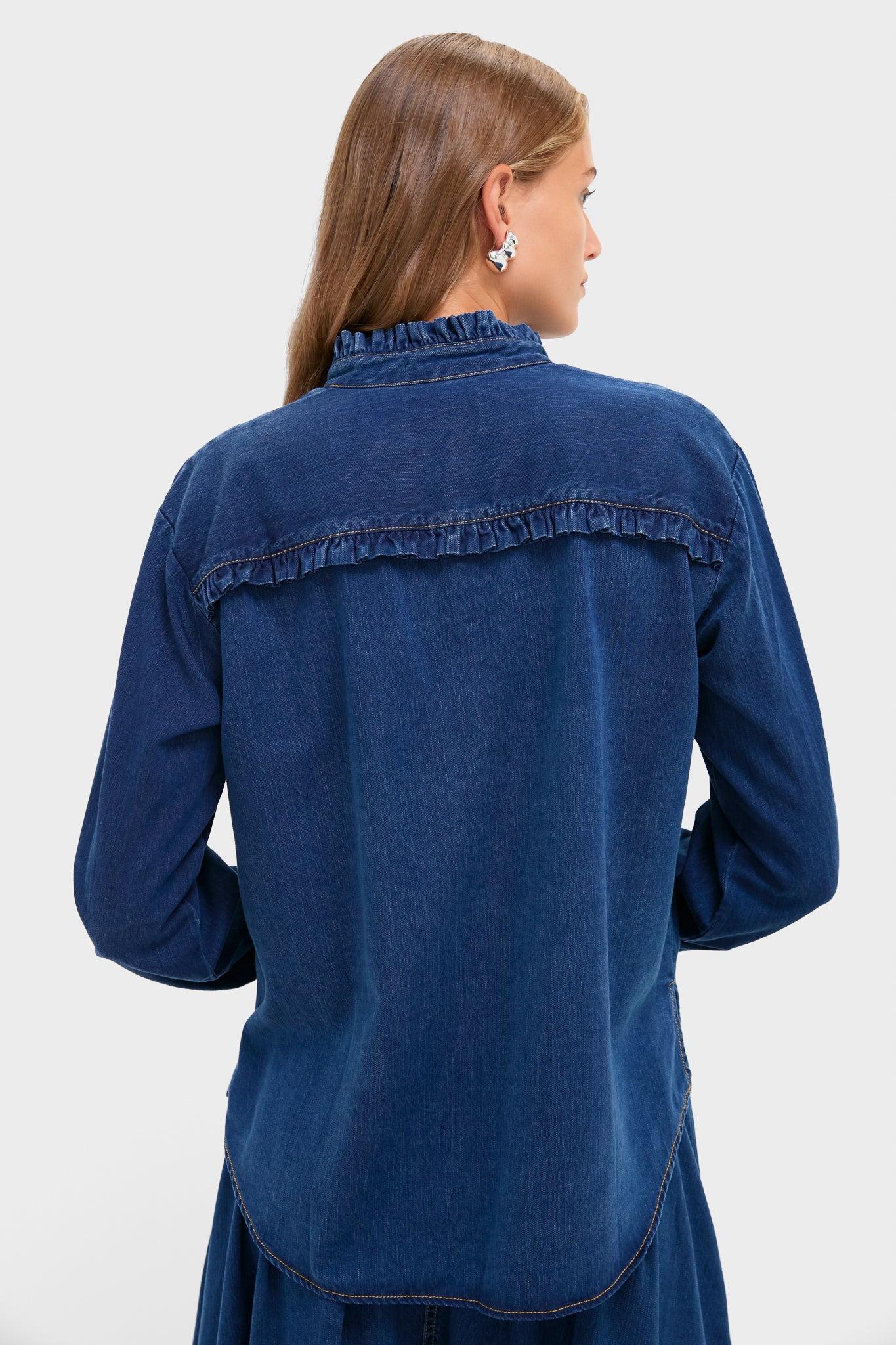 Denim Blue Pierce Button Down