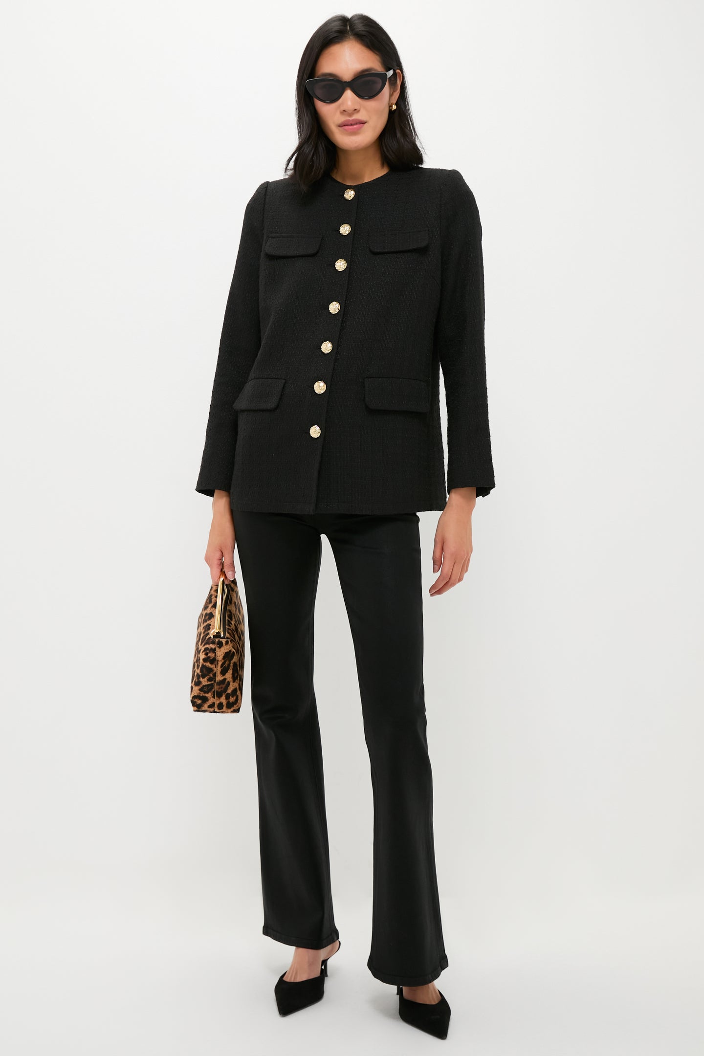 Black Tweed Jennings Jacket