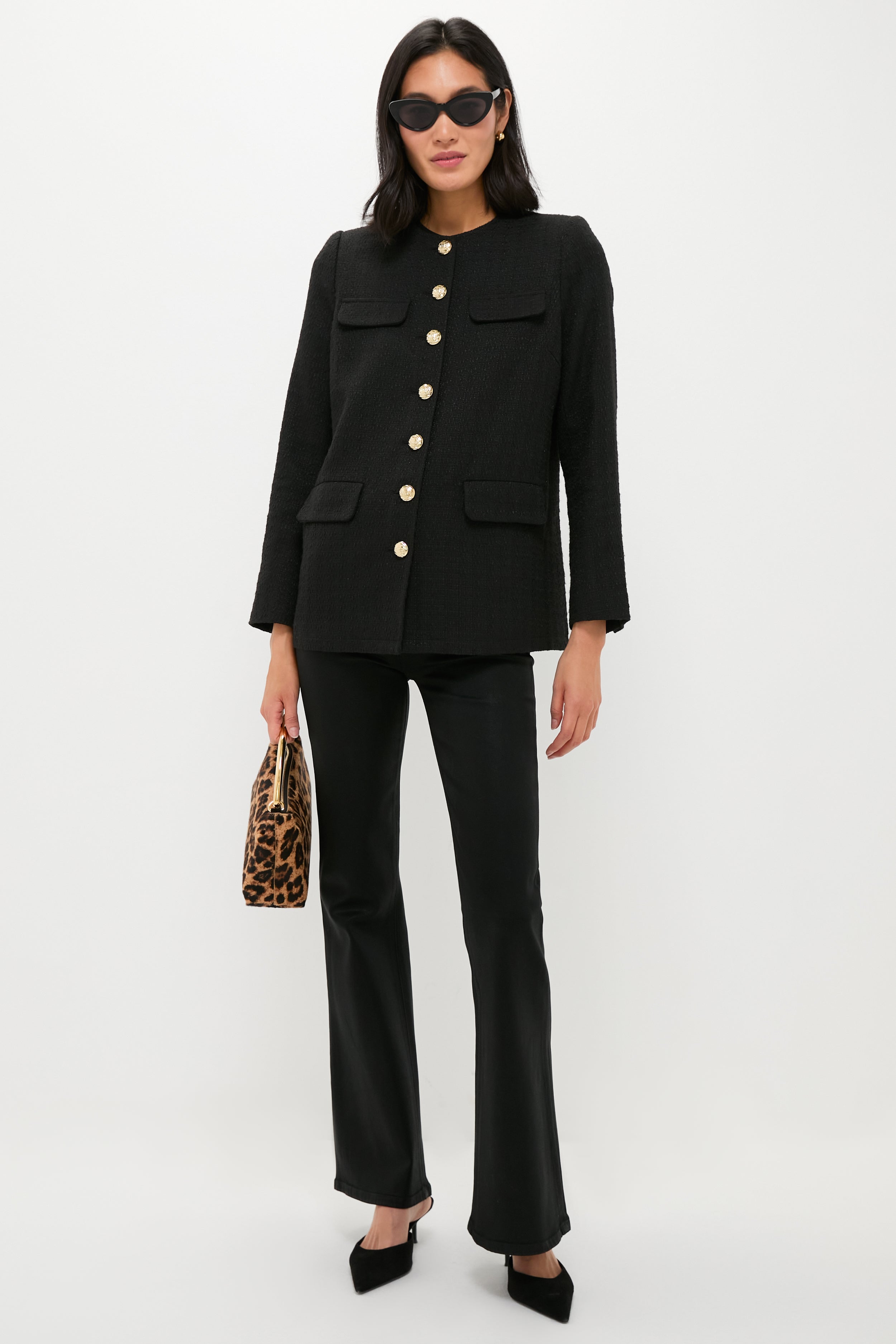 Black Tweed Jennings Jacket