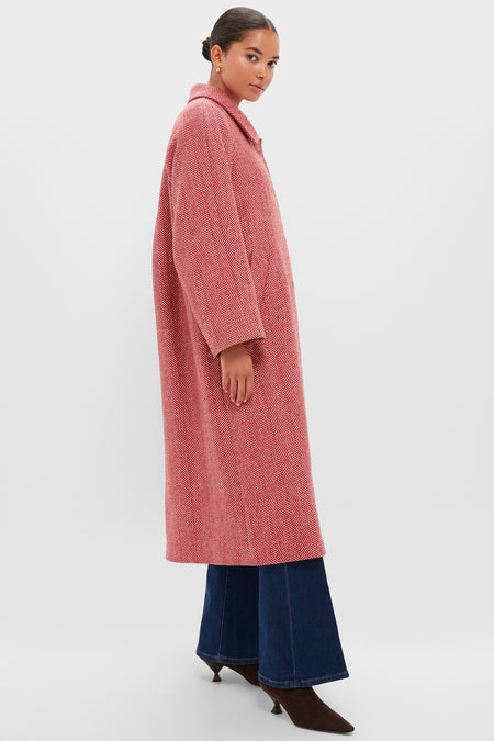 Red Chevron Ugola Coat