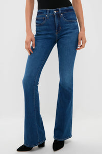 Bright Blue Beverly High Rise Skinny Flare
