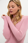 Dusty Rose Ribbed Holden Turtleneck