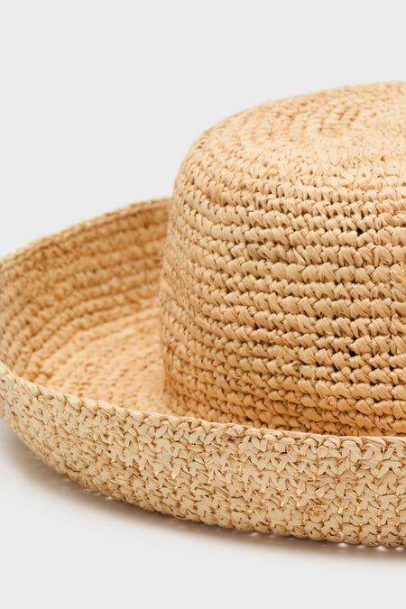 Natural Raffia Cruiser Hat