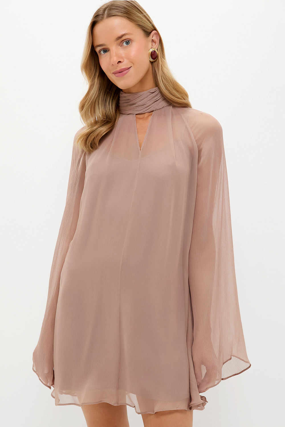 Taupe Esther Mini Dress | STAUD Taupe Esther Mini Dress | STAUD