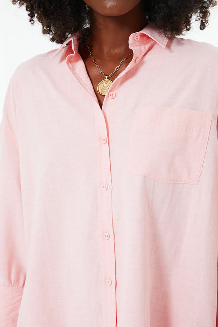 Pink Adair Boyfriend Shirt
