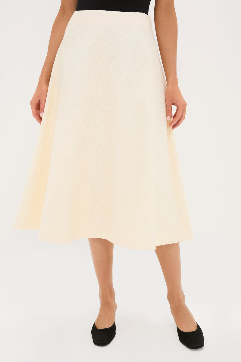 Cream Boucle Nicolette Skirt
