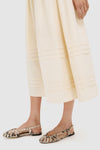 Cream Puff Sleeve Midi Dress
