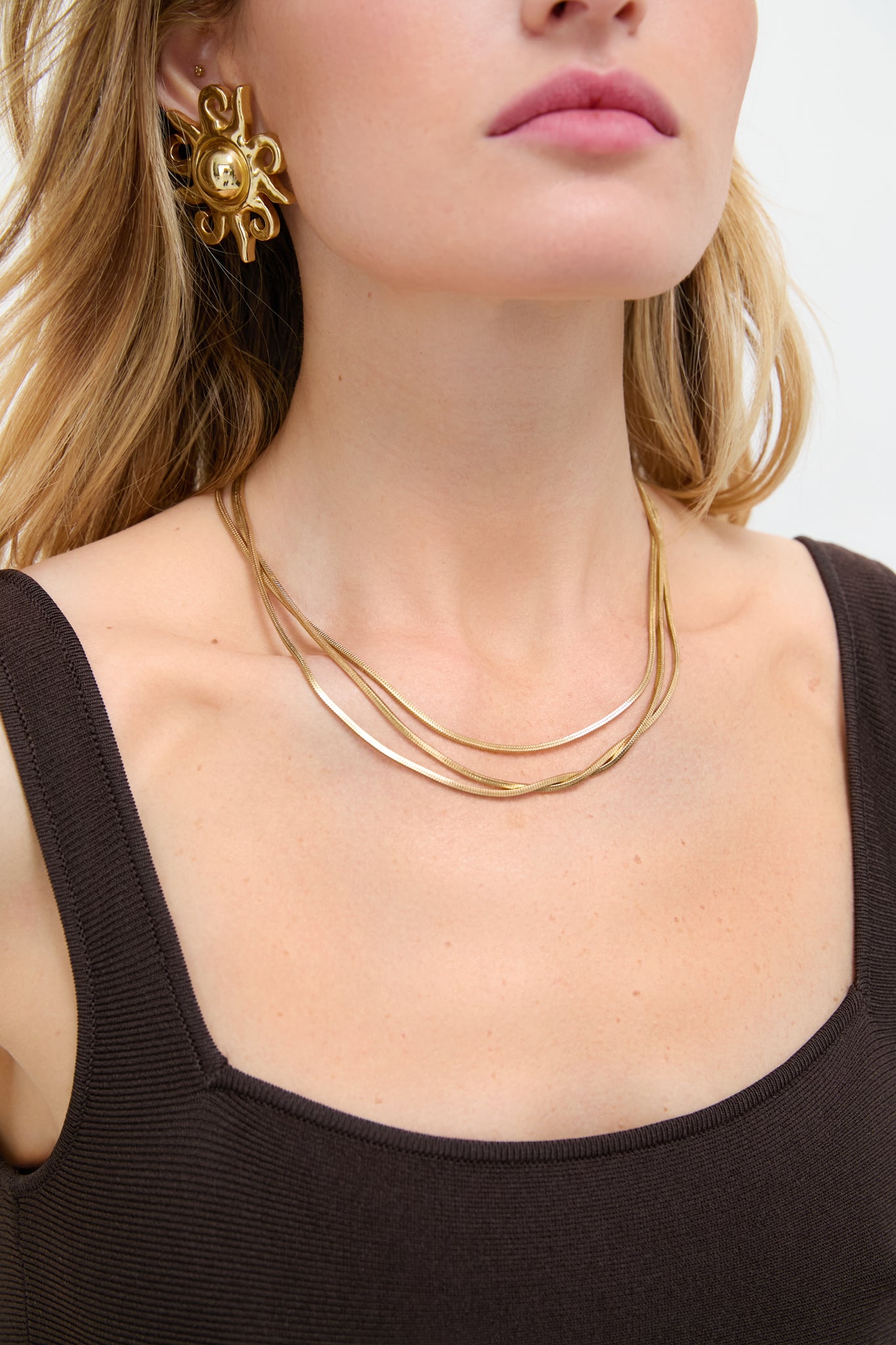 Gold Slinky Necklace