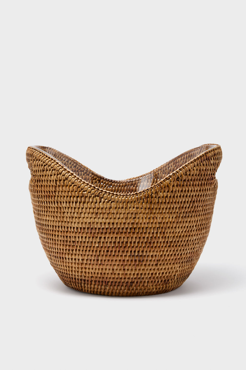 Rattan Champagne Bucket with Acrylic Insert
