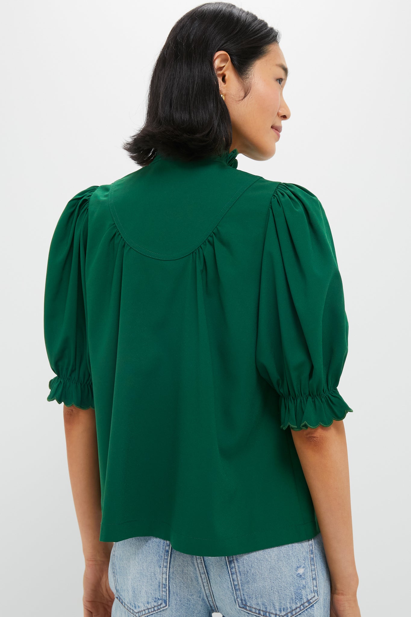 Hunter Green Selena Blouse