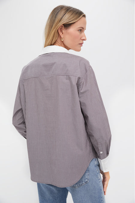 Red Stripe Nadine Boyfriend Button Down