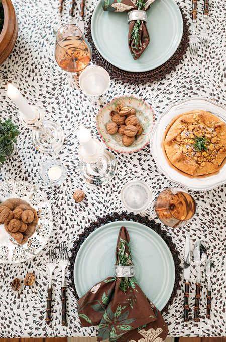 Panda Dark Bamboo 5 Piece Place Setting