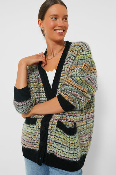 Multicolored Tweed Cardigan | CRUSH