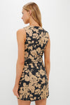 Black & Tan Floral Lennon Mini Dress