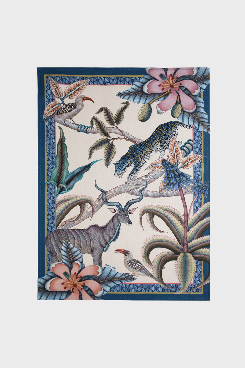 Tanzanite Pangolin Park Tea Towel