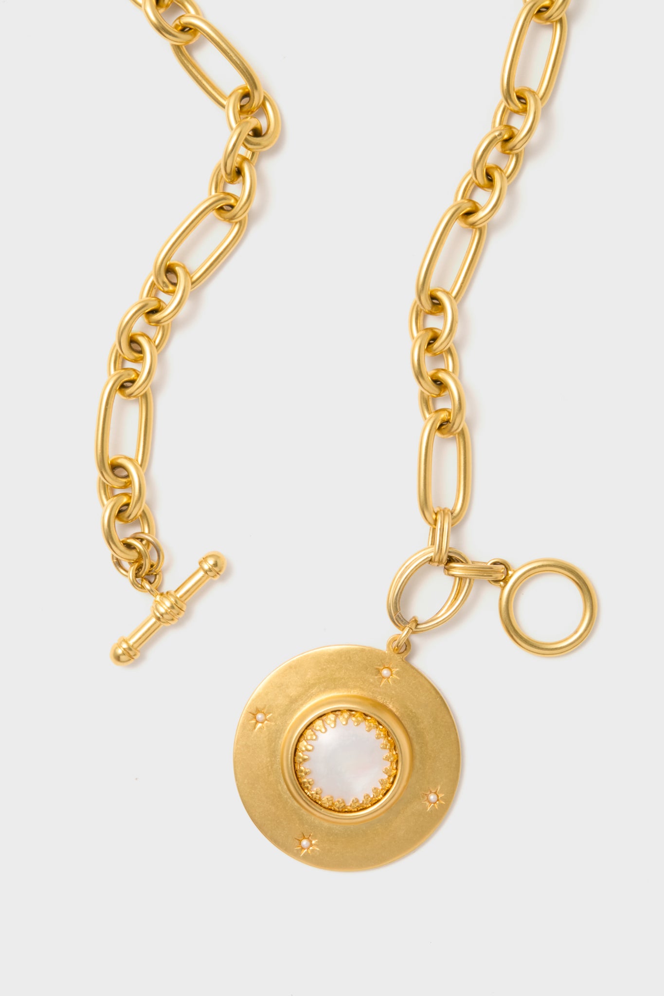 Gold Saturn Necklace