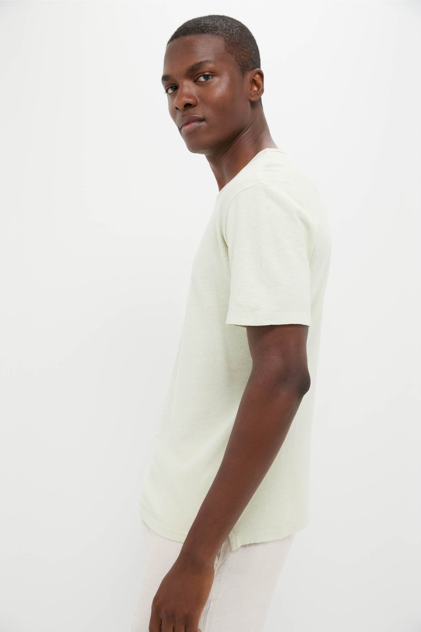 Sea Moss Drift Linen Tee